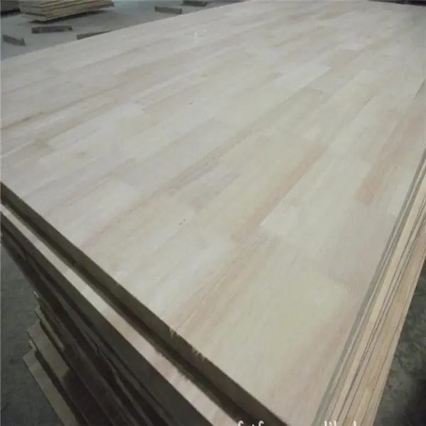 Junta de dedo de madera de caucho de buena calidad, garantía comercial, panel pegado de bordes del fabricante de China (LINYI FACTORY)