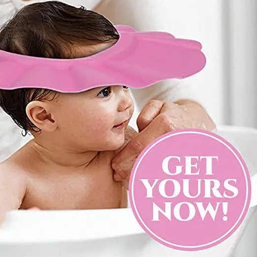 Güvenli şampuan banyo şapka yumuşak ayarlanabilir vizör çocuk bebek çocuk duş şapka güvenlik ürünleri