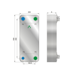 Replacement Brazed <strong>Plate</strong> <strong>Heat</strong> <strong>Exchanger</strong> Equal to High Pressure <strong>Freon</strong> to Water Evaporator