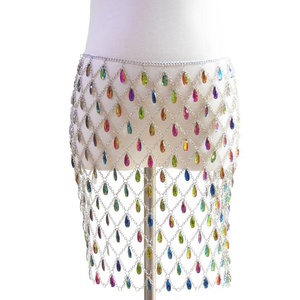 Saia de couro punk sexy com corrente, joia, cinto para perna, cinto, joia de corpo, 2019 - Product Image 2