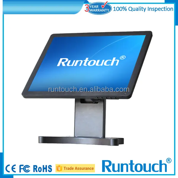 Runtouch rt-1700 alibaba pos 17" monitor lcd touch screen con una forte supporto in metallo