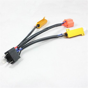 H4-3 H4 Hi/Lo H4 Led Load Resistor 50W H4 H/L Hid ไฟหน้ารถ Led H4ตัวต้านทานสายคำเตือนข้อผิดพลาดลวดถอดรหัส