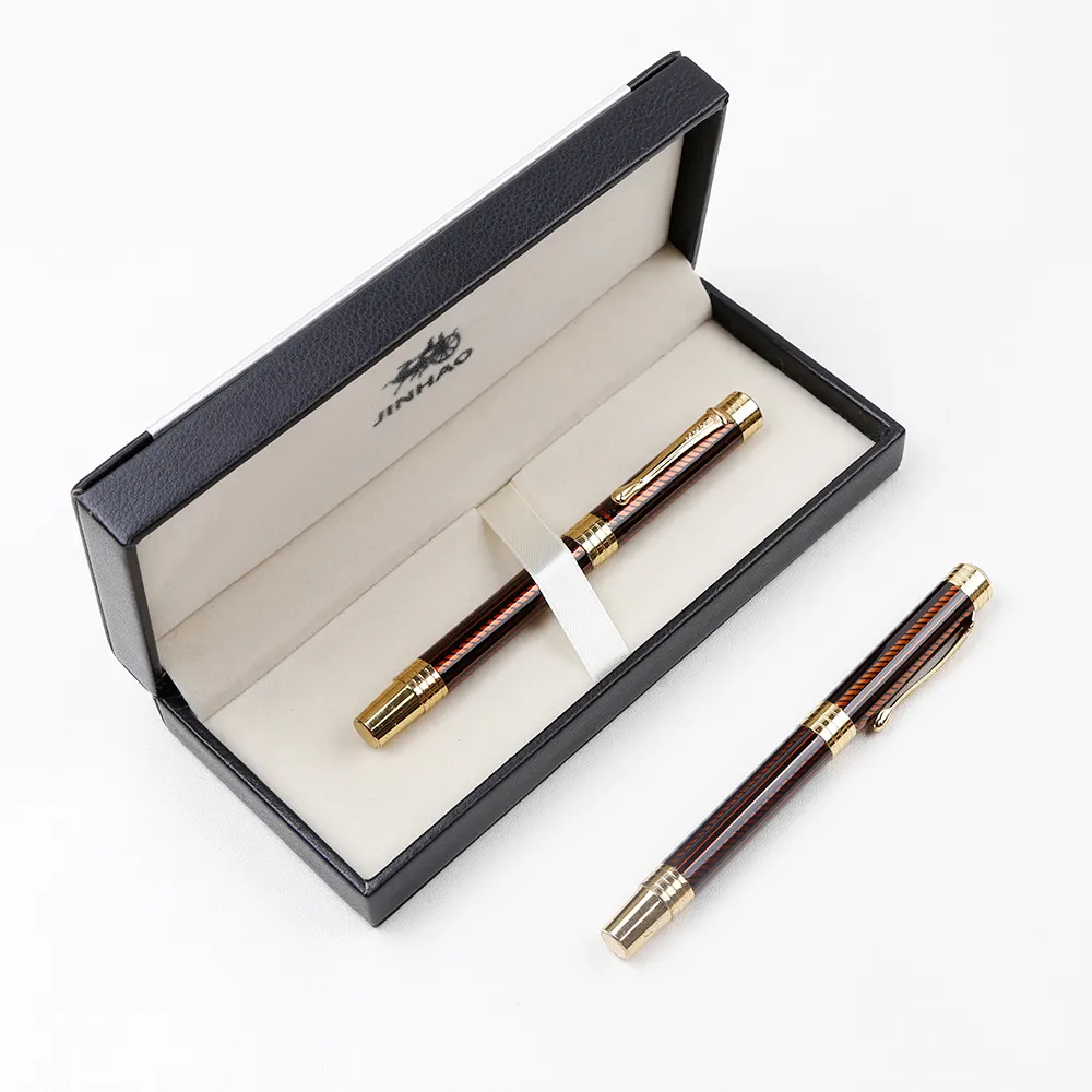 Heavy Luxury Roller Ball Pen Gold with Gift Box