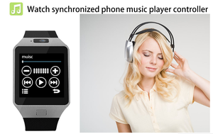 카메라 스퀘어 TFT 디스플레이 캘린더 기능 사용자 정의 로고 안드로이드 지원 SIM 카드가있는 최고 판매 휴대용 스포츠 스마트 워치 <span class=keywords><strong>DZ09</strong></span> - Product Image 5