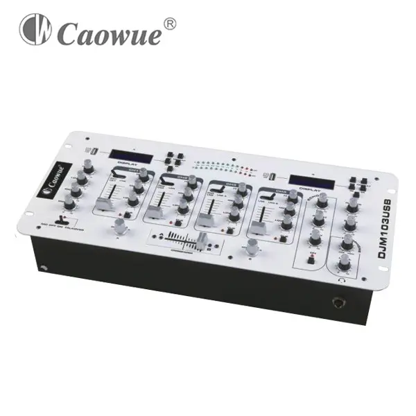 DJM103USB Professionale 4 Canali Stereo dj audio mixer console con 2 * usb/lettore mp3