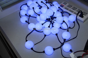 50 adet tam renkli top tipi led piksel modülü, DC12V giriş, 6 adet 5050 RGB + WS2811 IC; dmx convertor ve güç kaynağı ile - Product Image 3