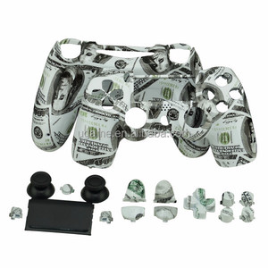 Carcasa frontal trasera de repuesto Hydro Dipped de 100 dólares para controlador PS4 con kit de botones - Product Image 1