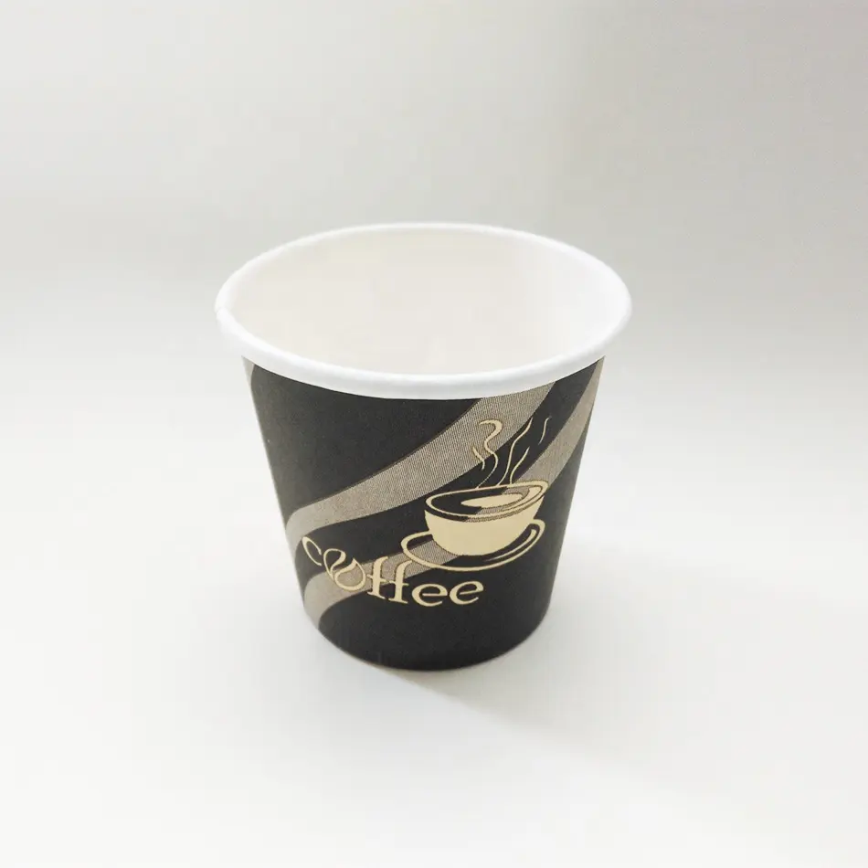 Venta al por mayor, taza de papel de pared individual de 4oz/taza de papel de exportación