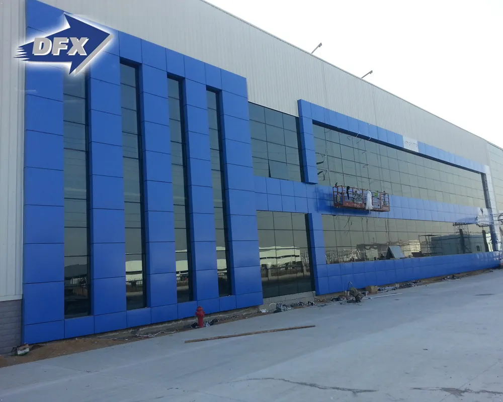 High Rise Structural Steel Section Prefabricated Steel Building for Supermarket Shopping Mall