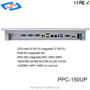 15&quot; <strong>Intel</strong> Core I7 3537U CPU <strong>Computer</strong> Win 10 <strong>System</strong> All in One Pc 4*COM RS485 RS232 Touch Screen Industrial Panel PC - Product Image 3