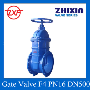 Resilient Seated Gate <strong>Valve</strong> <strong>Dn500</strong> PN16 with Handwheel or Gearbox for Water Ductile Iron Body Standard DIN F4 F5 BS5163