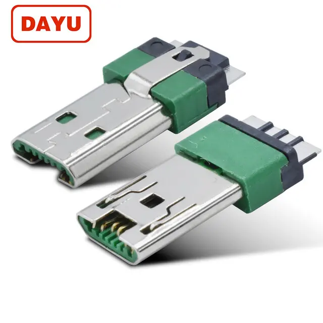 dayu 7Pin oppo micro male connector 5amp super fast charge socket for Oppo phone cable factory