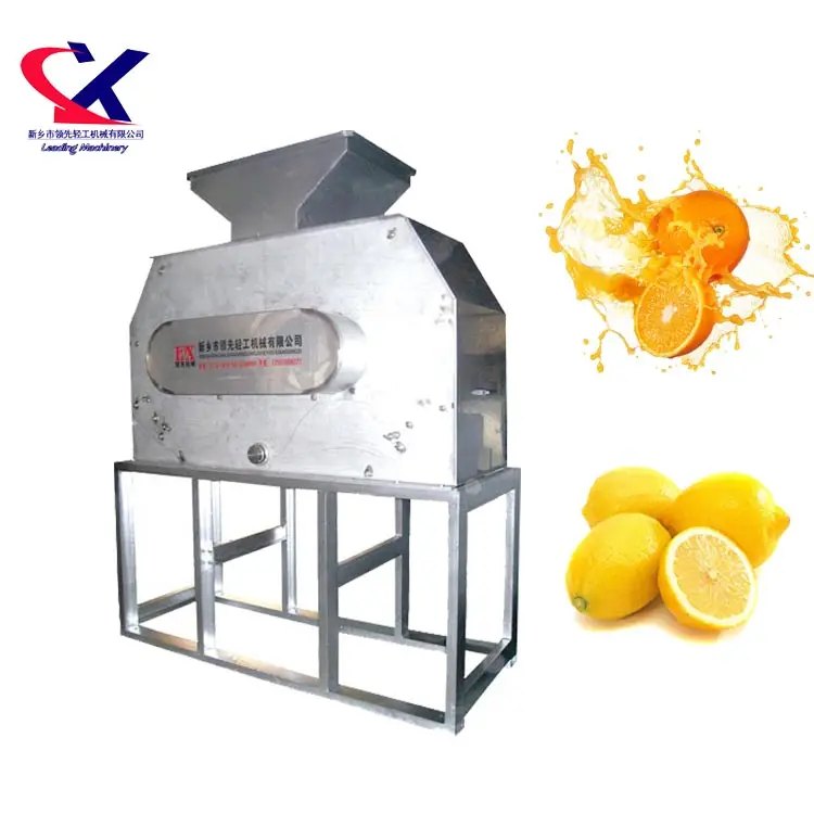Máquina extractora de zumo de fruta naranja comercial de 3 t/h, máquina extractora de jugo de cítricos, equipo de procesamiento de frutas