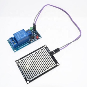 Módulo de sensor de agua de lluvia, módulo de Control de relé de cc 12V, Sensor de lluvia, módulo de detección de gotas de agua - Product Image 1