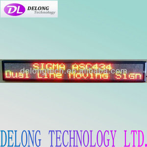 CE RoHS usb 16X160pixel P 7,62mm rot grün zwei linien multi-sprache indoor elektronische led programmierung zeichen display