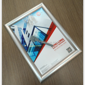 海报展示夹板阳极氧化防篡改卡扣框架安全A0/A1/A2/A3/A4/A5广告框架
