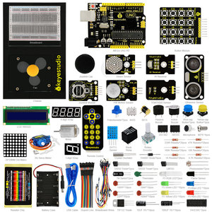 2016 Новый keyestudio Maker обучения комплект для arduinos стартер с UNOR3 1602LCD <span class=keywords><strong>Servo</strong></span> + PDF projet