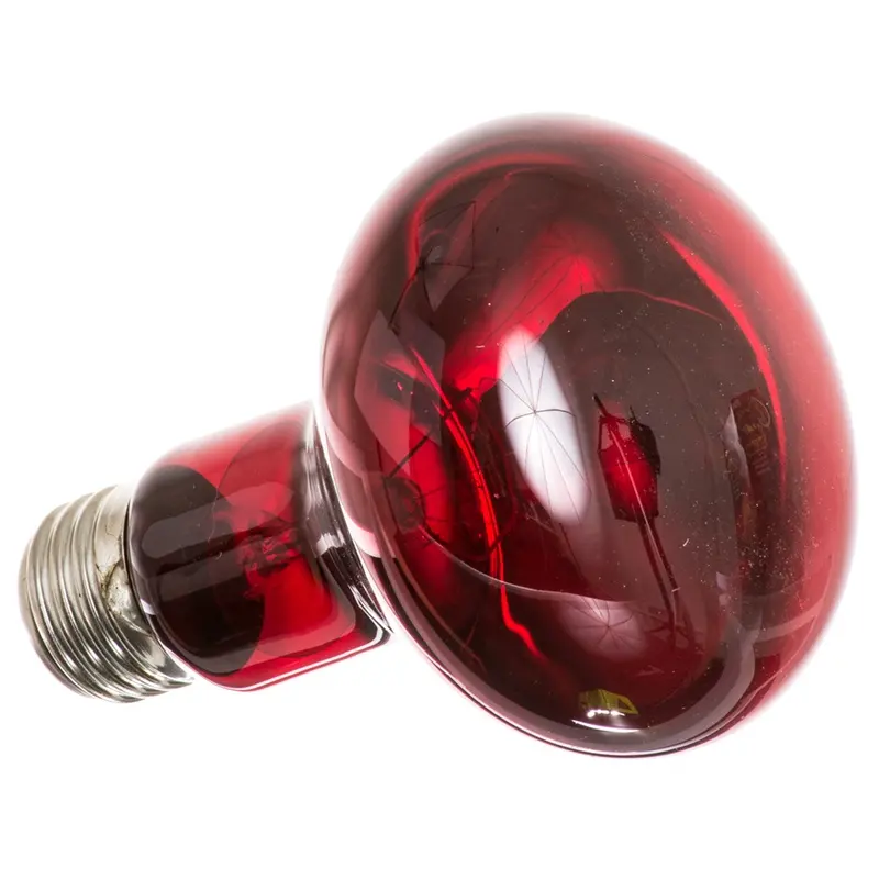 Red Glass Infrared Heat Lamp 250 Watts BR40 5,000 Hours Long Life Light Bulb Industrial Grade