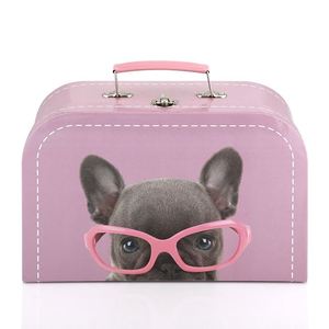 ユニークなカスタムプリント高級子供小さなミニピンクギフト装飾段ボールスーツケースボックス - Product Image 2