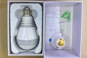 Fisheye v380s ip 摄像机广角监控摄像机灯泡 360 度 vr 摄像机 2MP 家庭安全 - Product Image 6