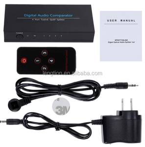 Conmutador de Audio óptico Digital, divisor SPDIF TOSLINK de 4 puertos, para 5,1 canales, Audio Digital AC3 DTS - Product Image 5