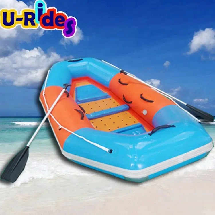 2 شخص PVC حار ملحومة الأزرق والبرتقالي العائمة المياه الرياضة نهر الطوافات نفخ كاياك قارب ل ألعاب بالماء