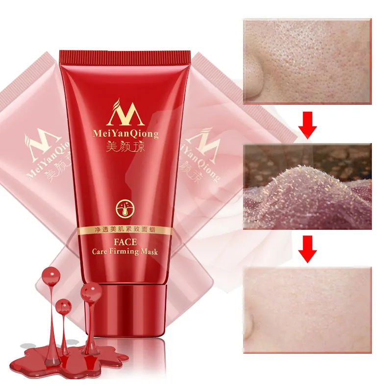 MeiYanqiong Nose Blackhead Acne Removal Deep Cleansing Purifying Peel Off Black Mud Face Mask