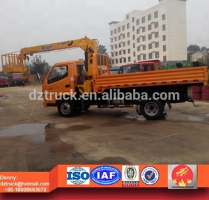 T-vua Xe Tải xe tải với Tải Cần cẩu, 2ton xe tải container với cần cẩu để bán - Product Image 2