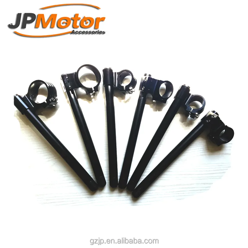 Top quality 45mm Prata CNC Ajustável Garfos Clip Tube Ons Handle Bar para CBR 900