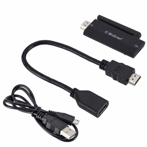 1080P WiFi ekran Dongle DLNA Airplay B4 Miracast airextra TV çubuk mini PC ekstra anten ve Amlogic Processor işlemci ile - Product Image 1