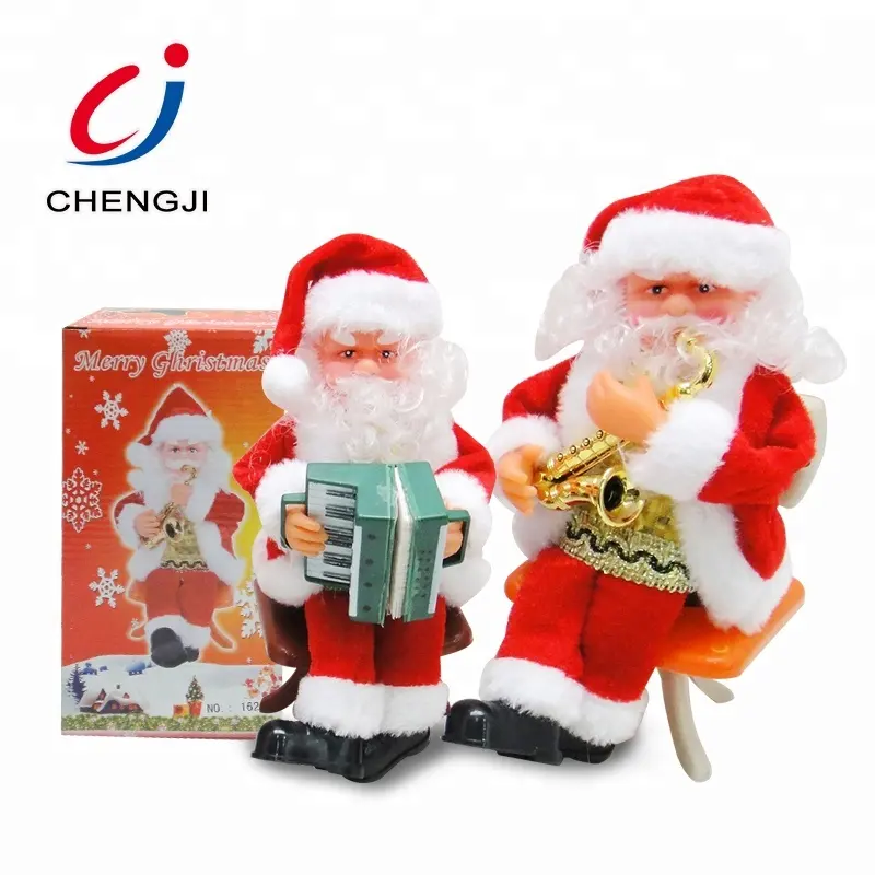 Chengji venda quente papai noel brinquedos, elétrico, atacado, decorações de natal