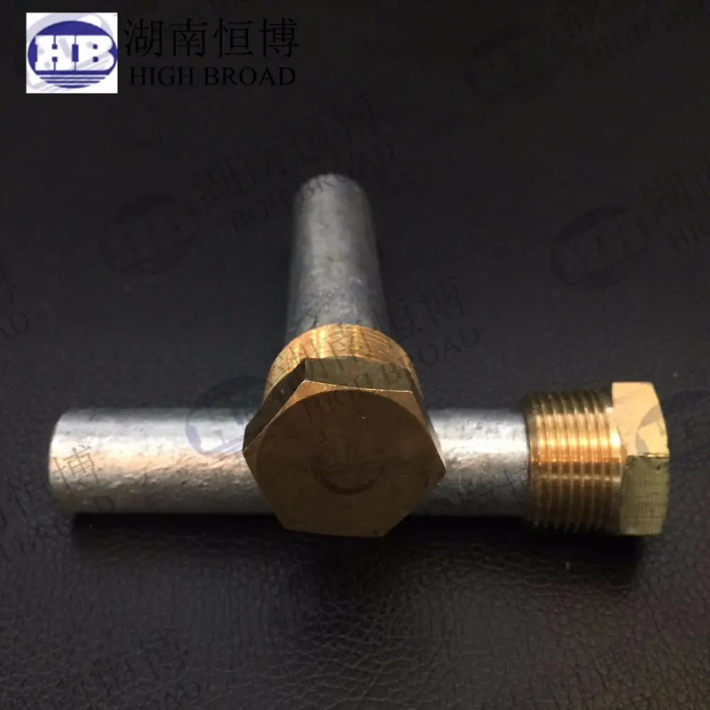 الأنود 194 CME1H حجم 3/8 "X2" التوصيل 3/8 "الأنابيب UNC 7/16" قلم رصاص الزنك قارب محرك