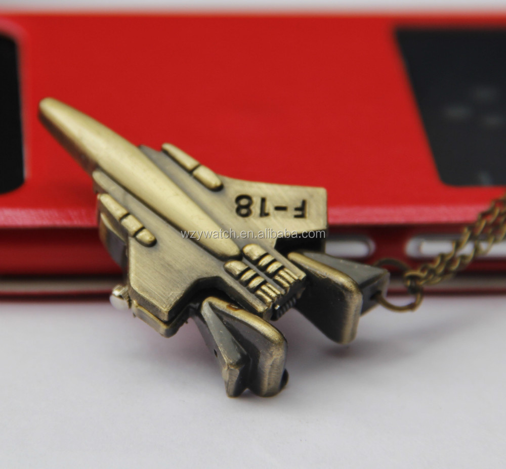 F-18 Fighter Plane Pocket <strong>Watch</strong> Necklace/gift/pendent <strong>Watch</strong> Factory Direct Sale!!! - Product Image 3