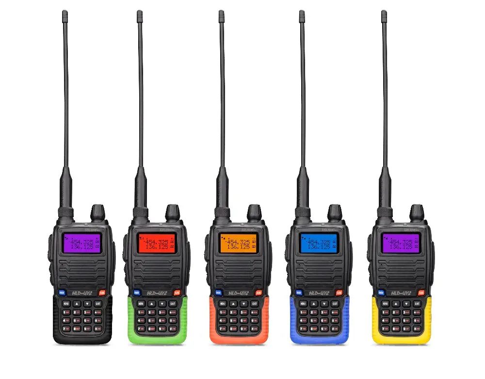 5 Вт UV2 Радио Частота VHF/UHF три диапазона 136-174/200 мГц Z 260/400 mile walkie talkie