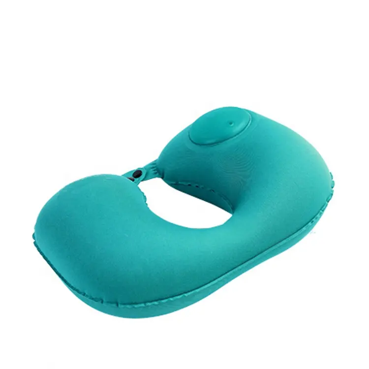 Compact Portable Airplane Head Support U Shape Headrest Cushion Inflatable Travel pillow