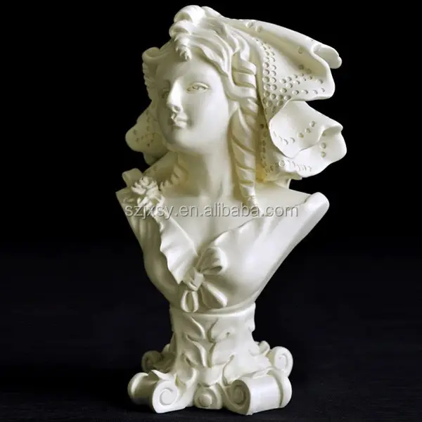 Figura personalizada de yeso de París, modelo de busto femenino