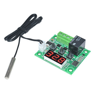 Termostato Digital LED rojo W1209 DC 12V, Control de temperatura, módulo de termómetro + cable de Sensor NTC resistente al agua - Product Image 3