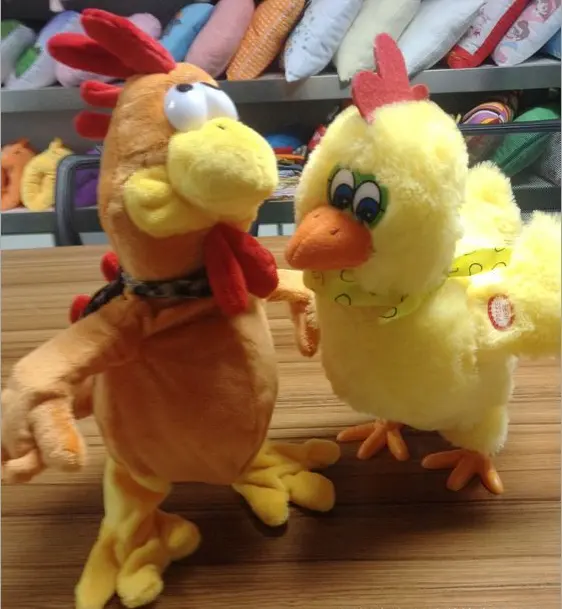 Creativa personalizzata su ordinazione di Pasqua gife Elettronico di pollo peluche depongono le uova giocattolo camminare canto di pollo giocattolo