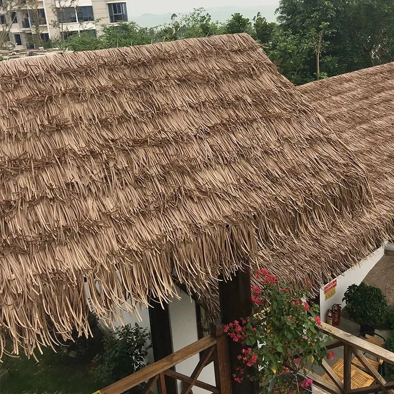 Coco artificial telhado folha de palmeira