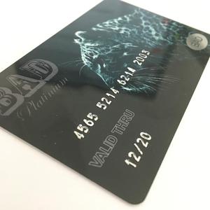 Personalizzato EMV carta di debito NBS numeri in rilievo codice unico stampa Double face Offest carta di credito carta magnetica con 3 tracce