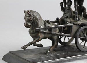 Reproduction Small Size Tang <strong>Dynasty</strong> Horse with Carriage and Old Man