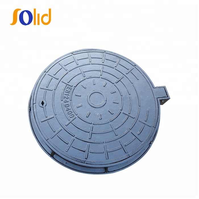 China Supply High Quality EN124 B125 D400 Ductile Cast Iron Square and Round Manhole Cover and Drain Grating