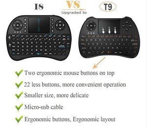 2.4Ghz Wireless <strong>Keyboard</strong> Mouse Controller 3 in 1 Full <strong>Function</strong> air Fly Mouse H9 Backlight USB Rechargeable - Product Image 4