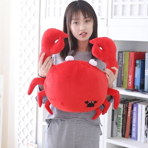 2020 批发高品质卡通软红蟹婴儿毛绒玩具为孩子创意毛绒材料螃蟹 - Product Image 2