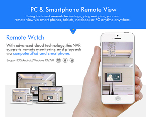 Juego completo de sistema de seguridad de cámara cctv ip inalámbrica para exteriores de 8 canales, con monitor - Product Image 5