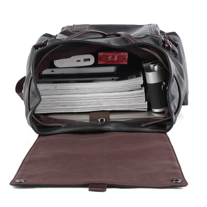 Kordel zug Wasserdichte Ledertaschen für Männer Modischer Original <span class=keywords><strong>Design</strong></span> Herren Leder rucksack