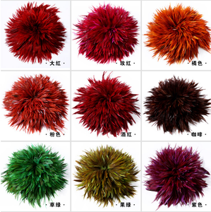 IEF-28 Yüksek Kaliteli 5-6 inç <span class=keywords><strong>Hackle</strong></span> Strung Horoz tüy Eyer Horoz Tüy