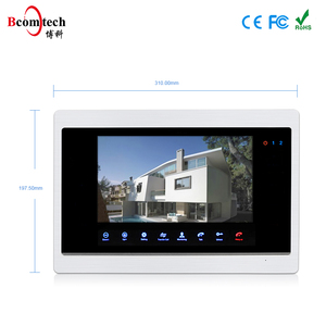10 pollici LCD di Grandi Dimensioni Dello Schermo Citofono Video Campanello Della Macchina Fotografica Fatta In Casa 4 Fili Villa Copertura Della Pioggia Citofono