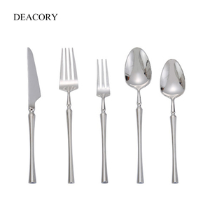 Wholesale Luxury <strong>Silver</strong> Silverware Stainless Steel Wedding Flatware Set - Product Image 2