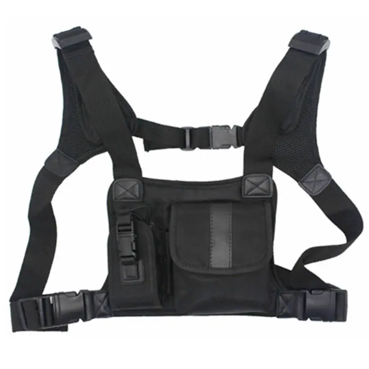 Tactical Chest Rig Radio Harness Vest Bag